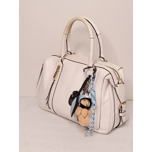 Michael Kors Julia Large Optic White Satchel - Picture 1 of 11